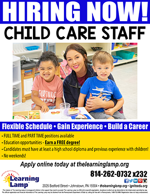 Hiring Now Child Care Staff flyer